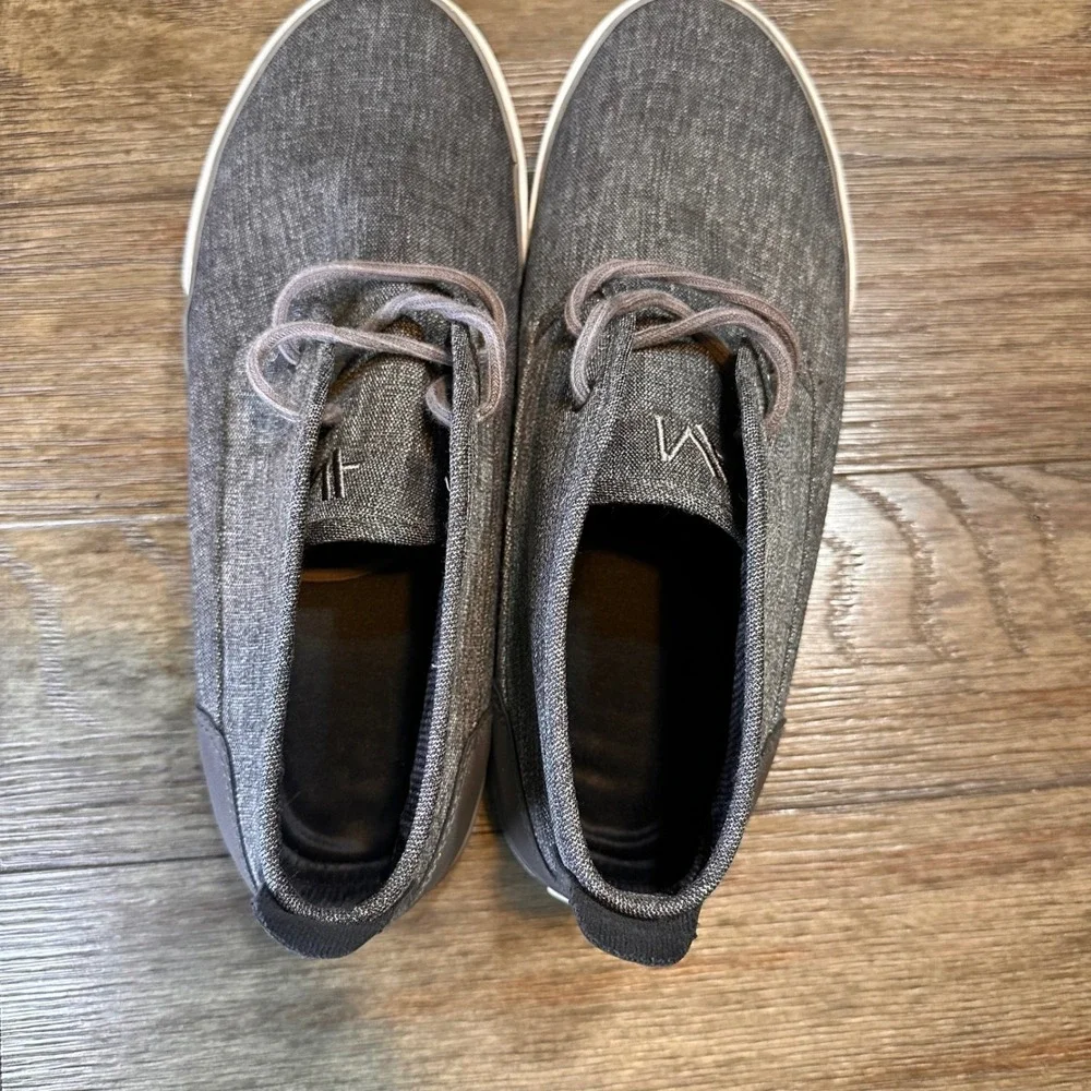 Andrew Marc Reade Textile Chukka Fashion Sneakers Charcoal Mens 10‎